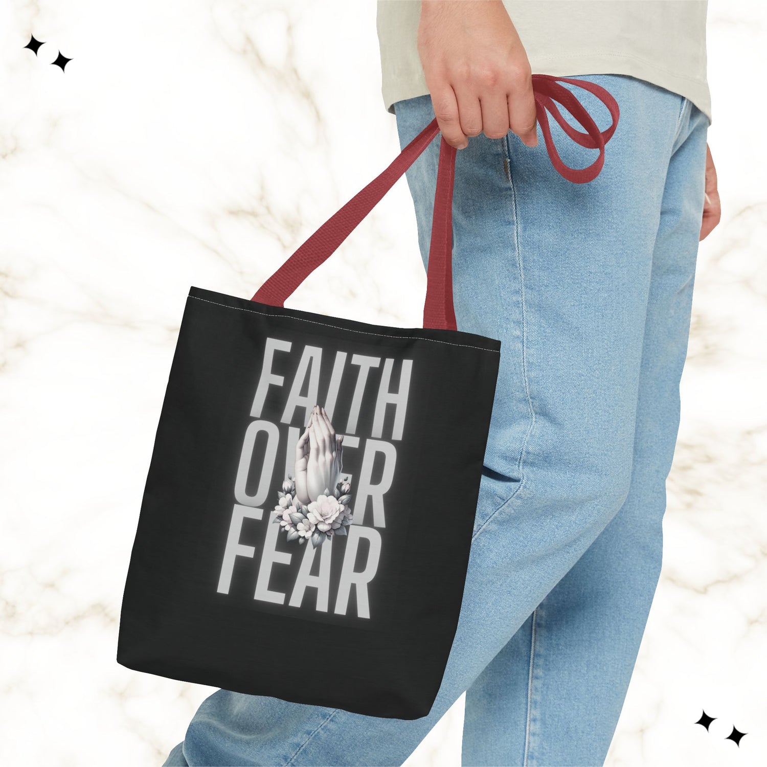 Faith Over Fear Tote Bag