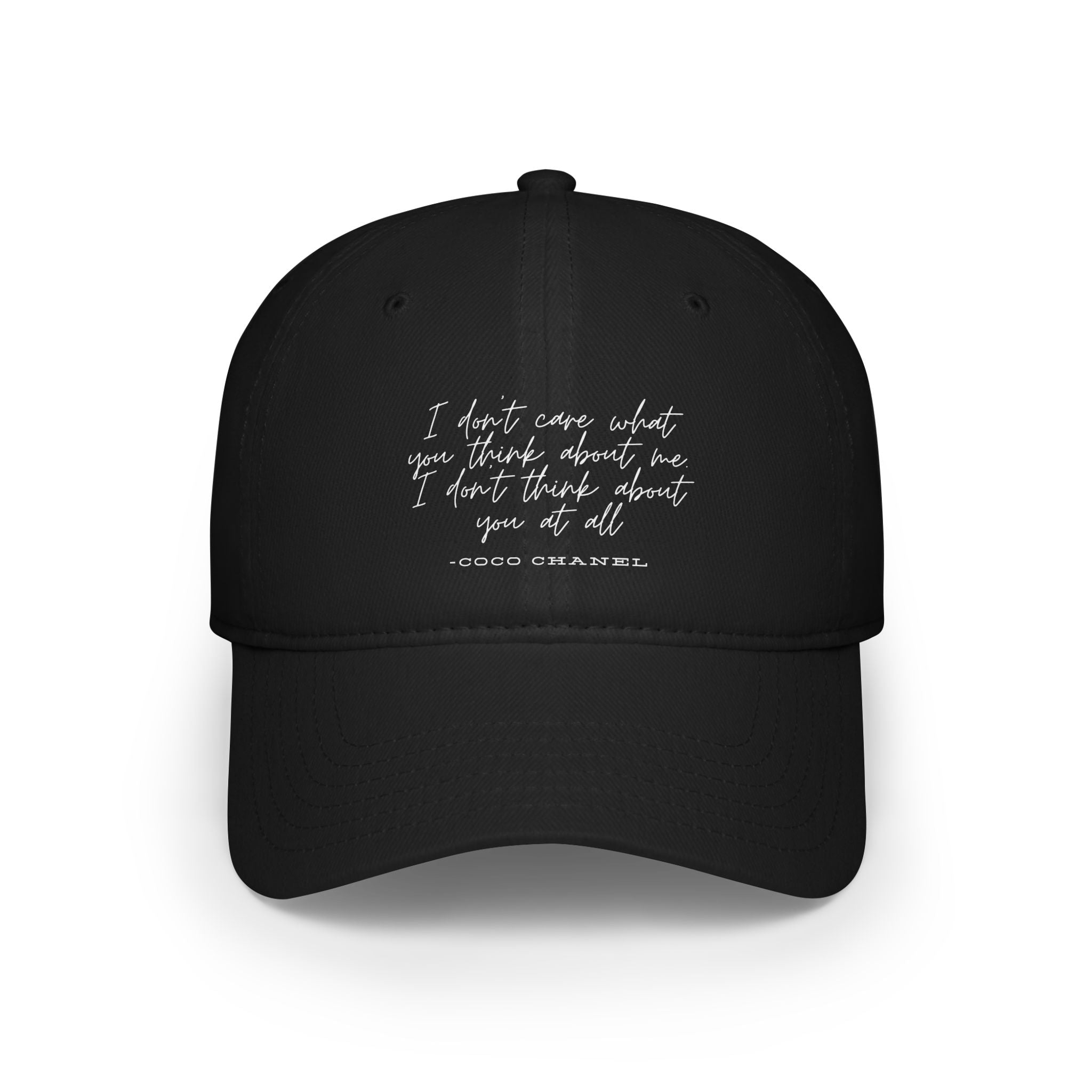 Baseball Cap - Coco Chanel Quote Luxury Fashion Gift