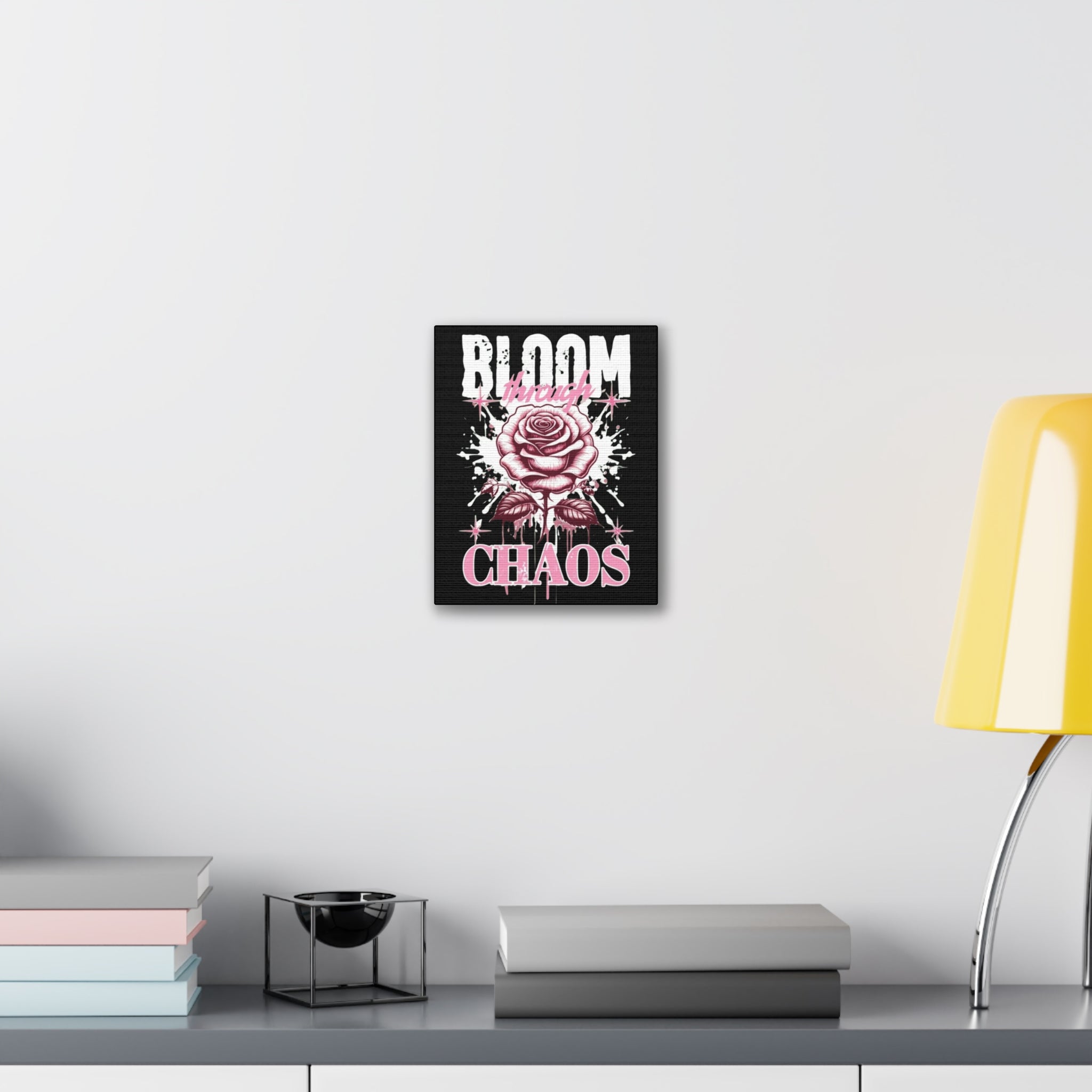 Bloom Through Chaos Canvas Wall Art