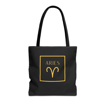 Aries Zodiac Tote Bag Bold Aries Symbol Design Durable and Eco Friendly Material Spacious and Stylish Perfect Tote for Aries Lovers