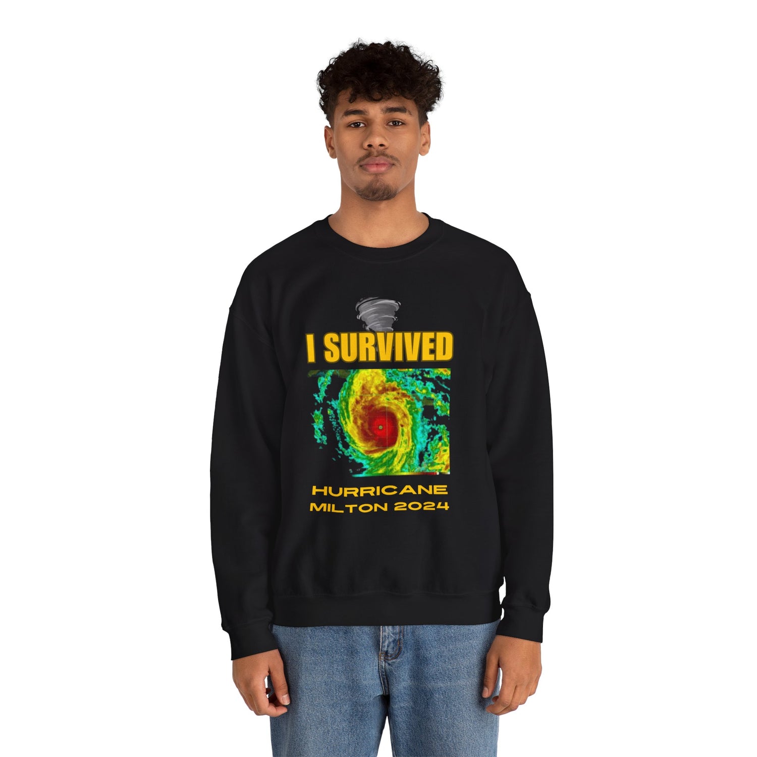 I Survived Hurricane Milton 2024 Sweatshirt Bold Survival Statement Pullover Hurricane Event Apparel Limited Edition 2024 Sweater