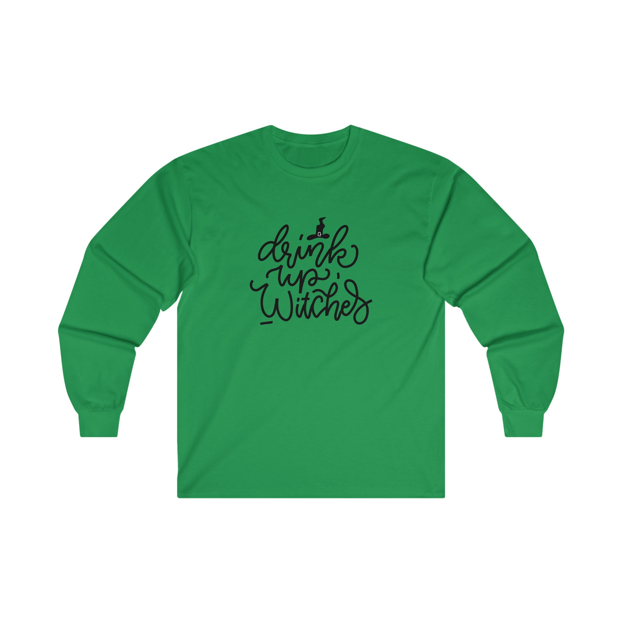 Drink up witches! Halloween Ultra Cotton Long Sleeve Tee in Multiple Colors