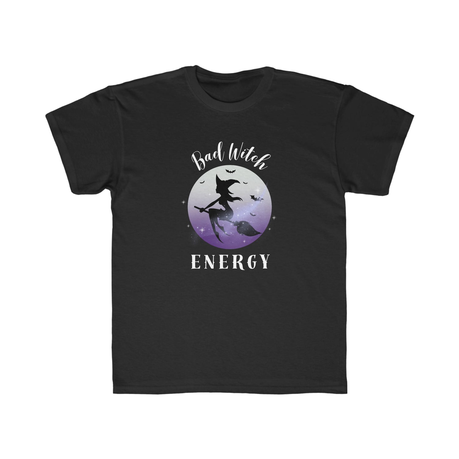 Bad Witch Energy Kids T Shirt | Fun Spooky Season Tee for Little Witches