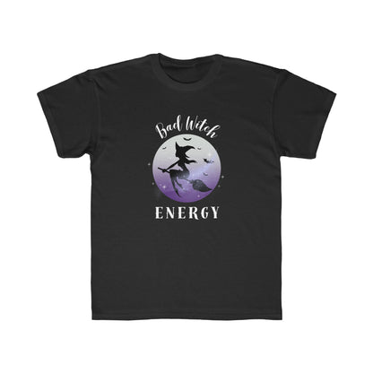 Bad Witch Energy Kids T Shirt | Fun Spooky Season Tee for Little Witches