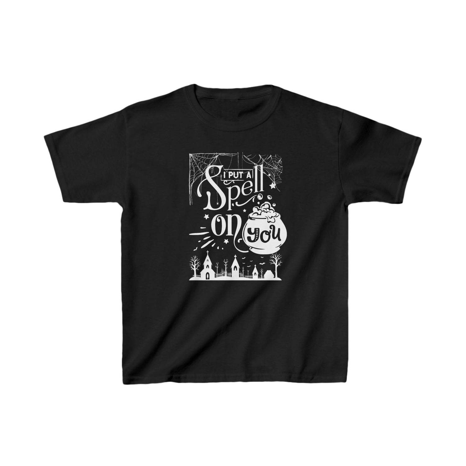 I Put a Spell on You Halloween Kids Shirt | Spooky &amp; Fun Kids Halloween Apparel