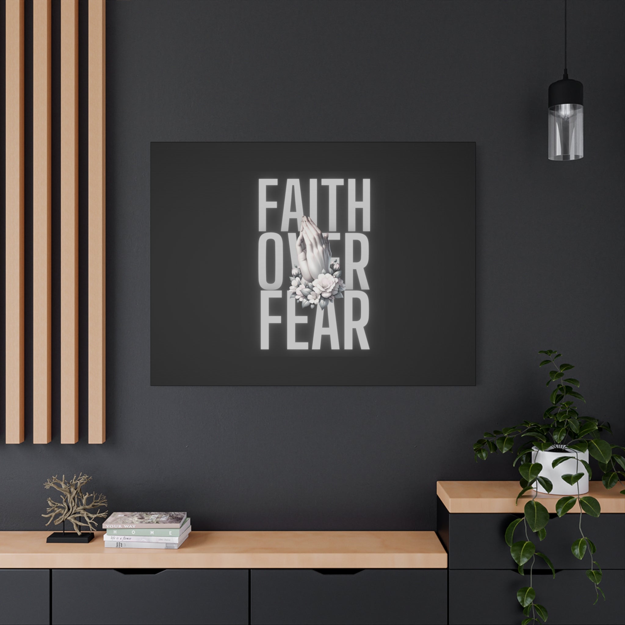 Faith over Fear Matte Canvas 1.25 in