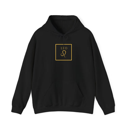 Leo Zodiac Black Hoodie