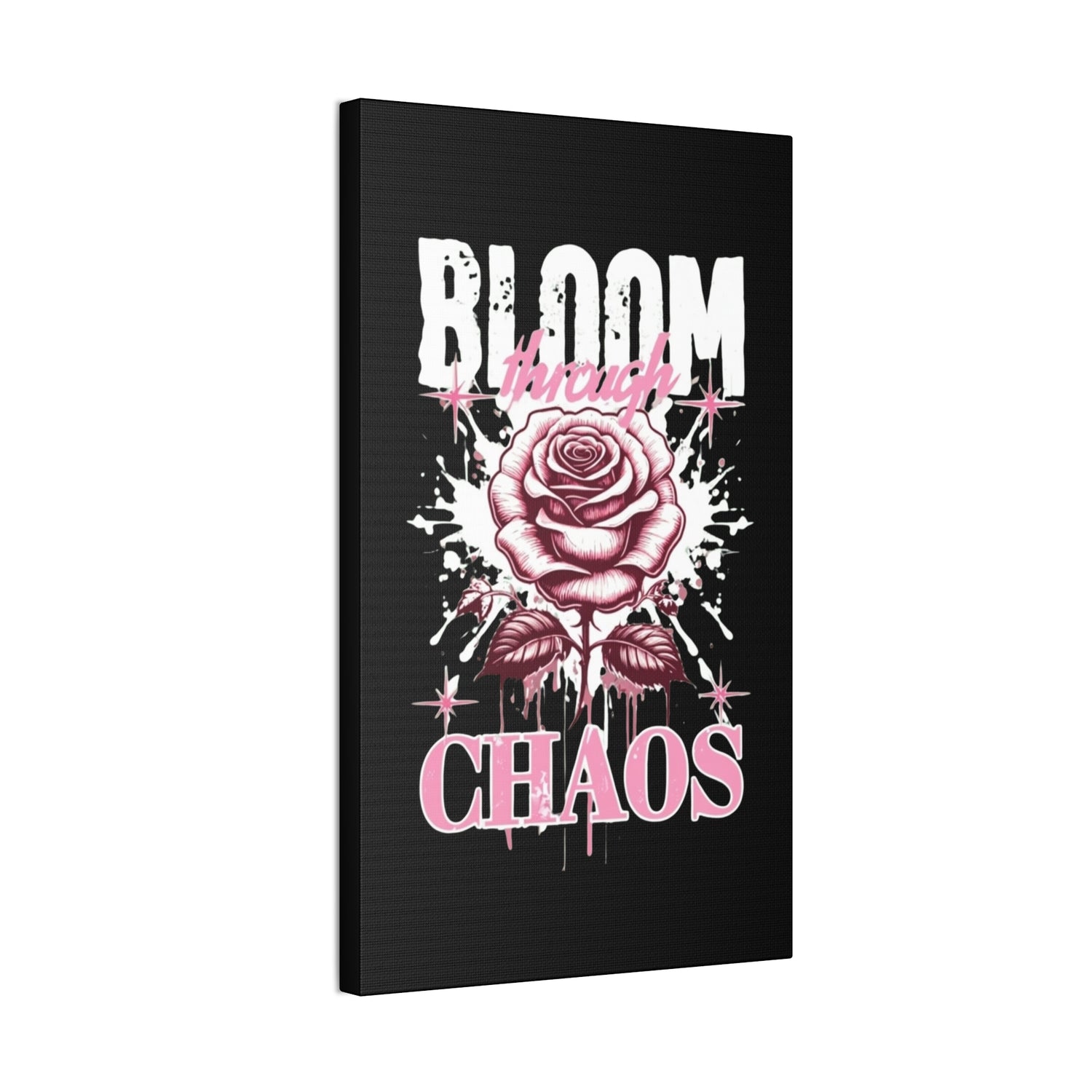 Bloom Through Chaos Canvas Wall Art