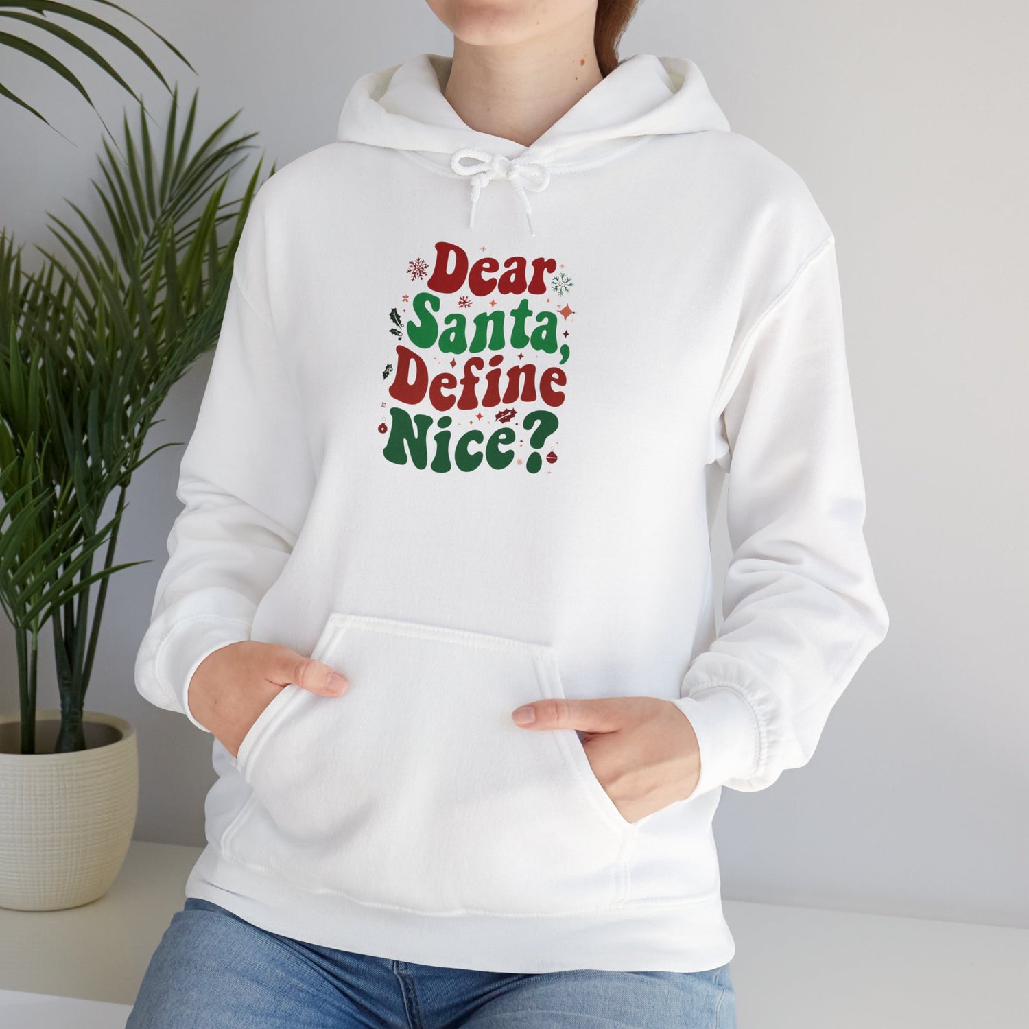 Dear Santa Define Nice Hoodie