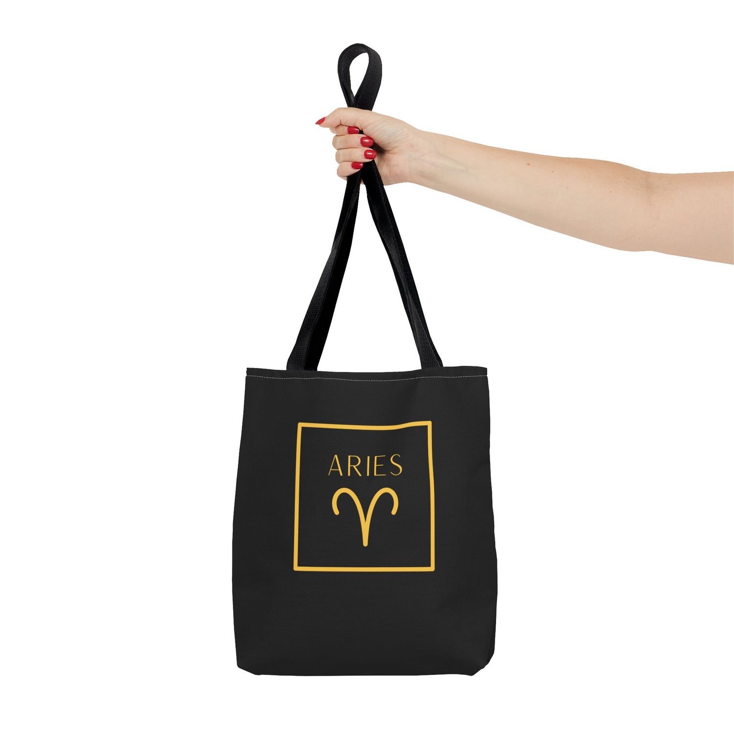 Aries Zodiac Tote Bag Bold Aries Symbol Design Durable and Eco Friendly Material Spacious and Stylish Perfect Tote for Aries Lovers