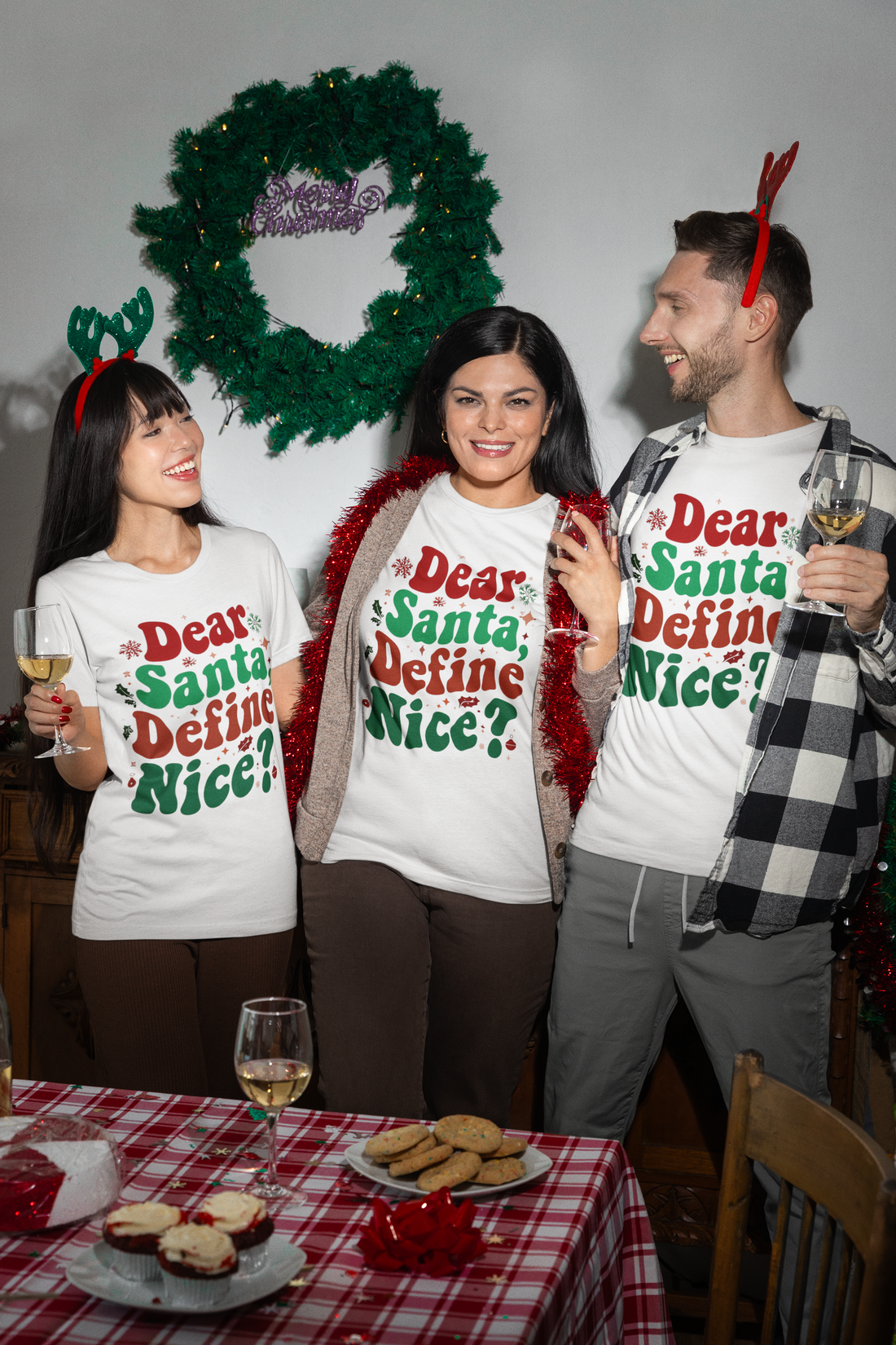 Dear Santa Define Nice Tshirt