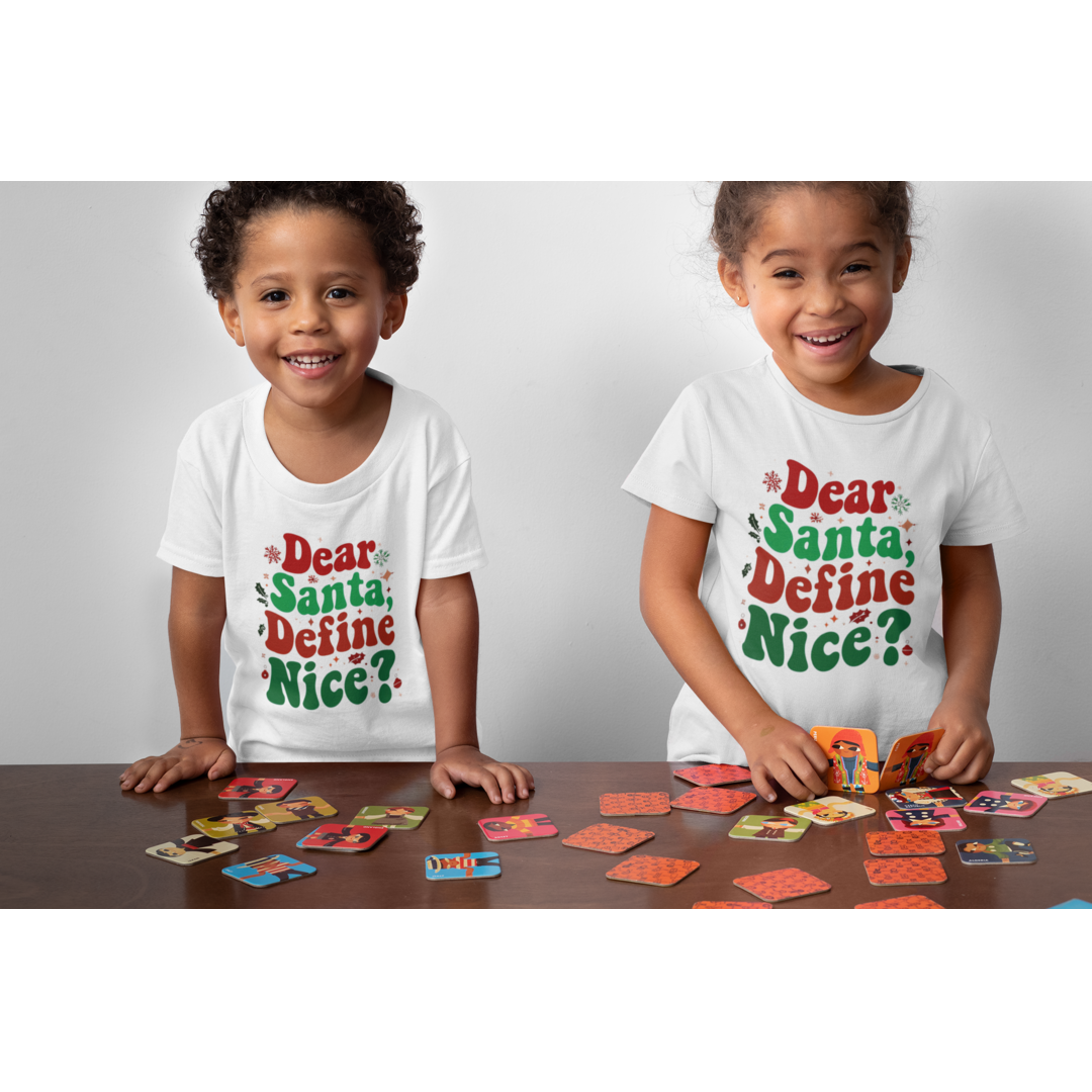 Dear Santa Define Nice Kids T-Shirt