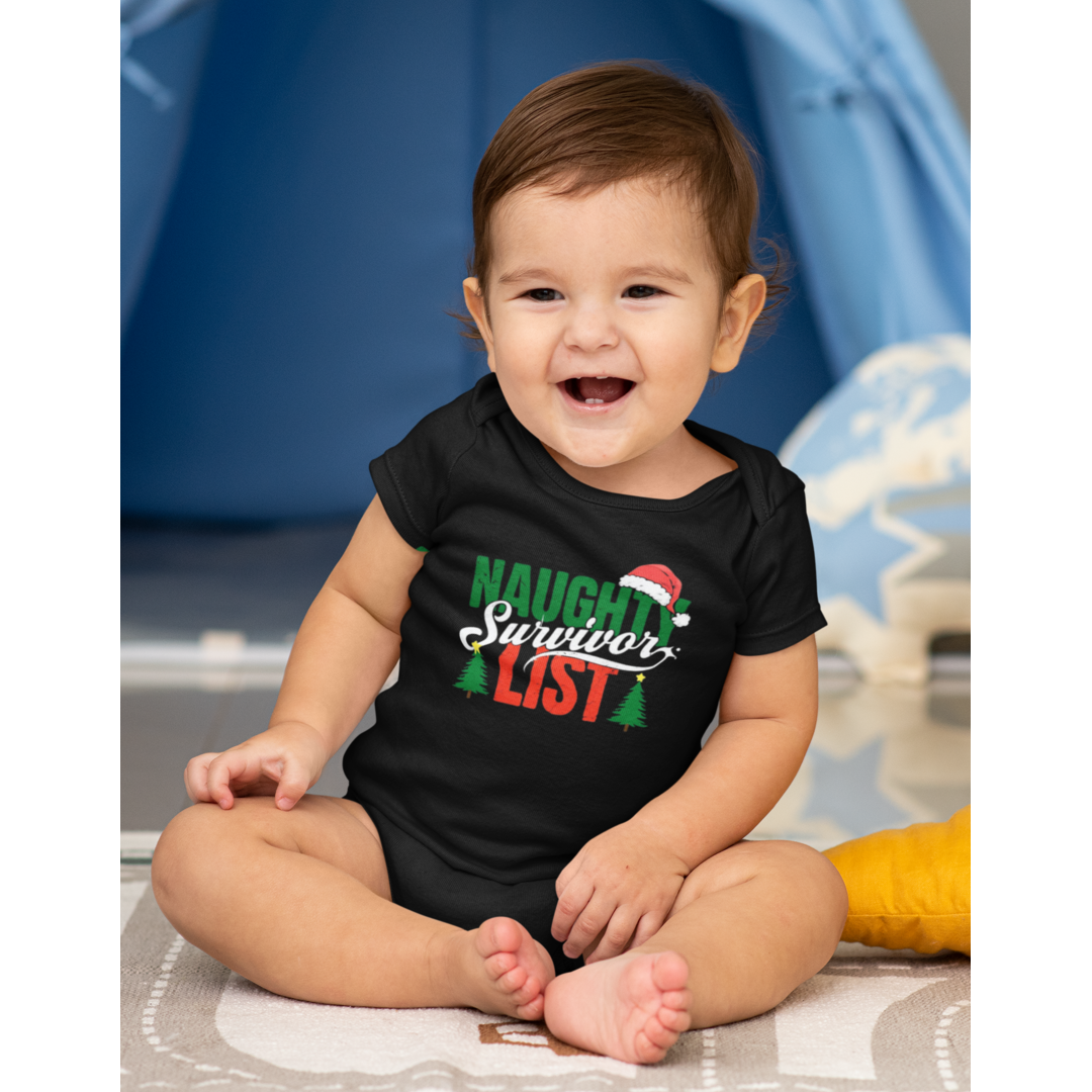 Naughty List Survivor Infant Onesie Bodysuit