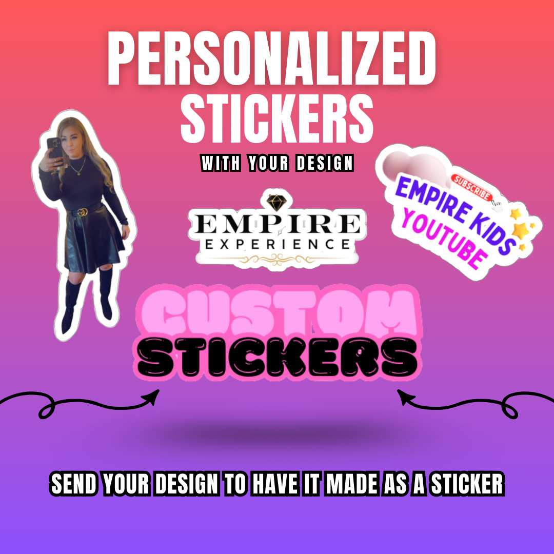 Personalized Custom Kiss-Cut Stickers Customizable