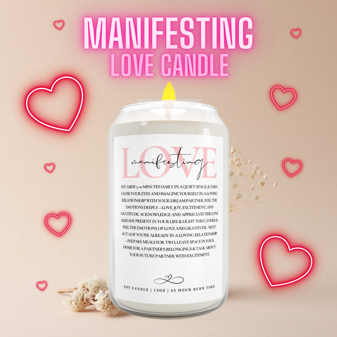 Manifesting Love Scented Meditation Candle 13.5oz