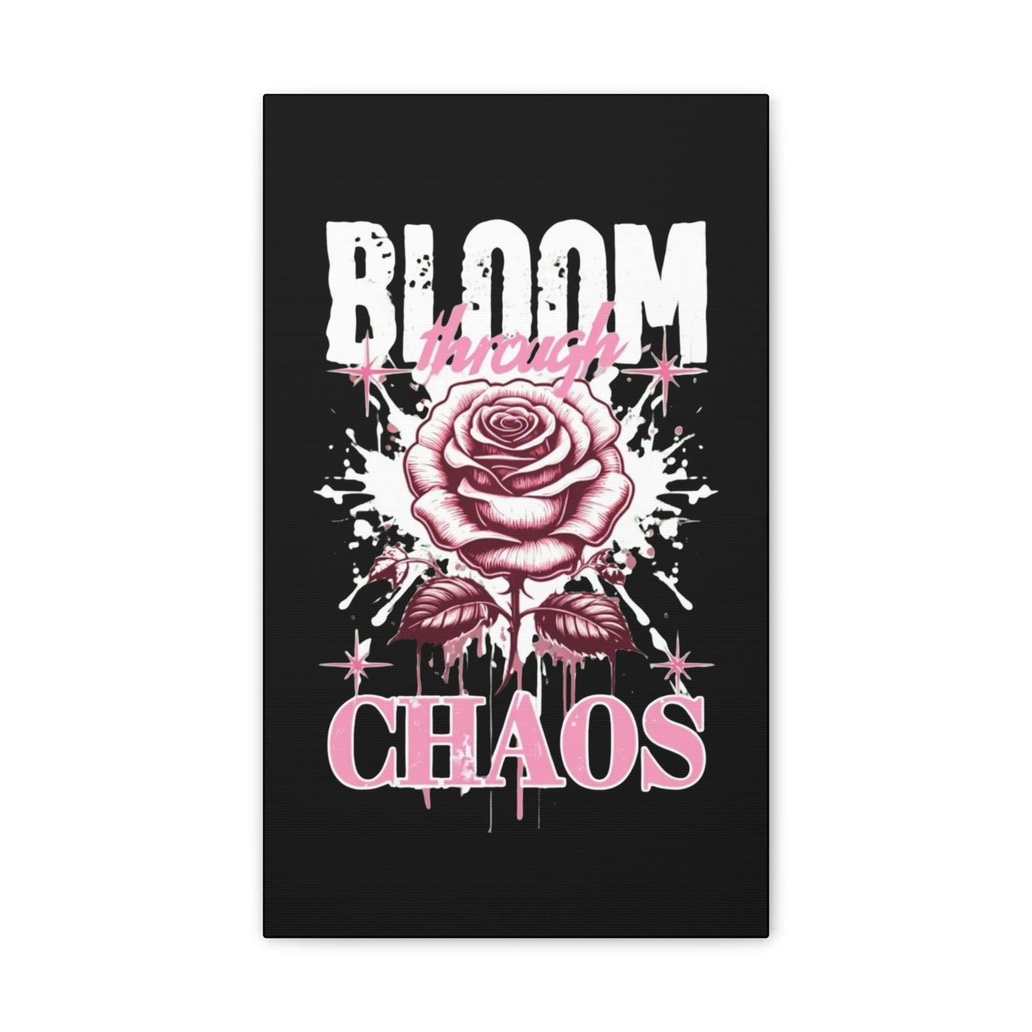 Bloom Through Chaos Canvas Wall Art