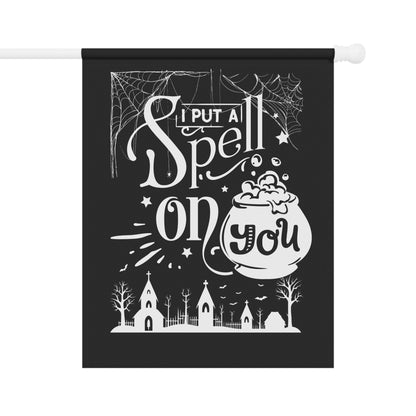 I Put a Spell on You Halloween Home and Garden Banner - Spooky Chic Outdoor Decor - Perfect Fall Decoration