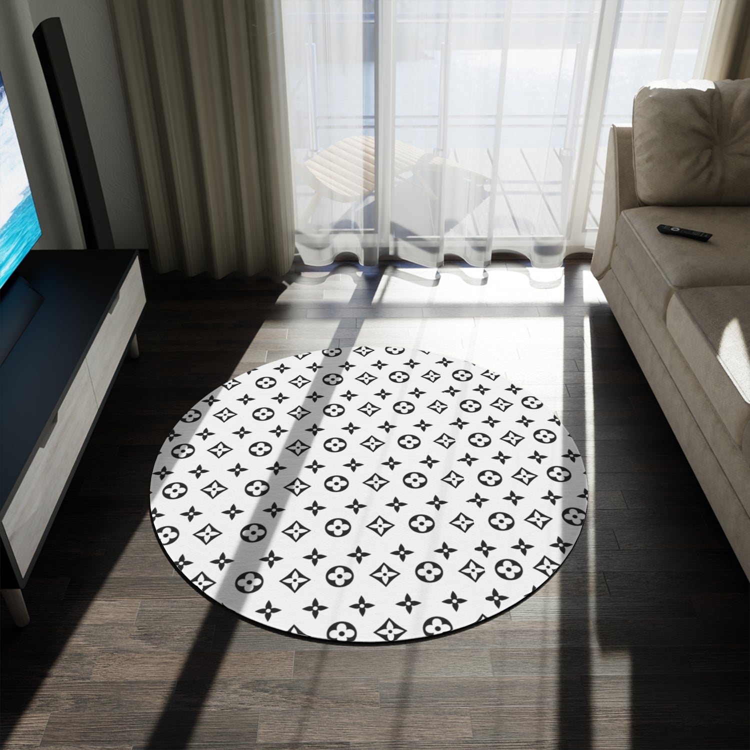 Luxury LV Round Rug