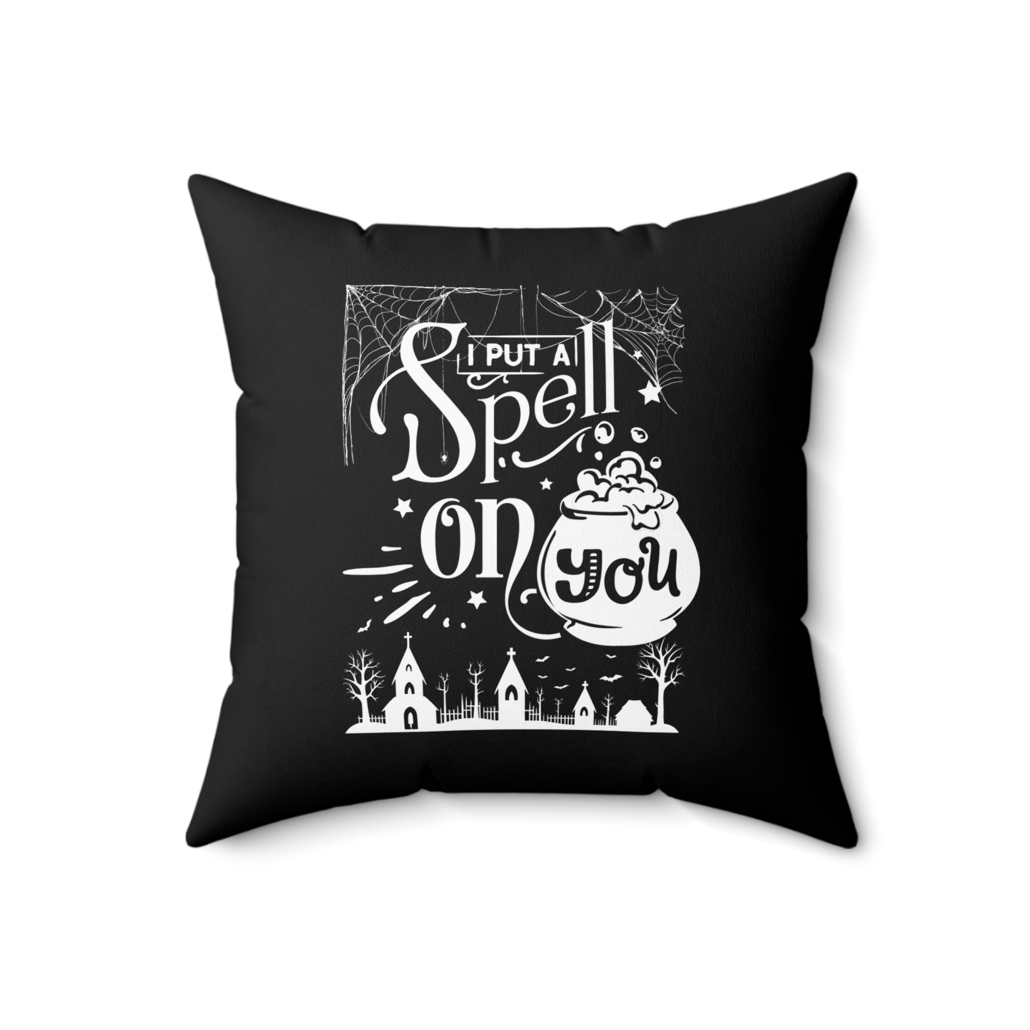 I Put a Spell on You Halloween Throw Pillow - Spooky Chic Home Decor - Perfect Fall Accent