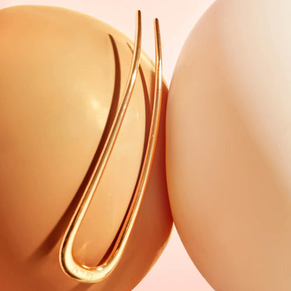 Gold Metal French Hair Pin for Women
