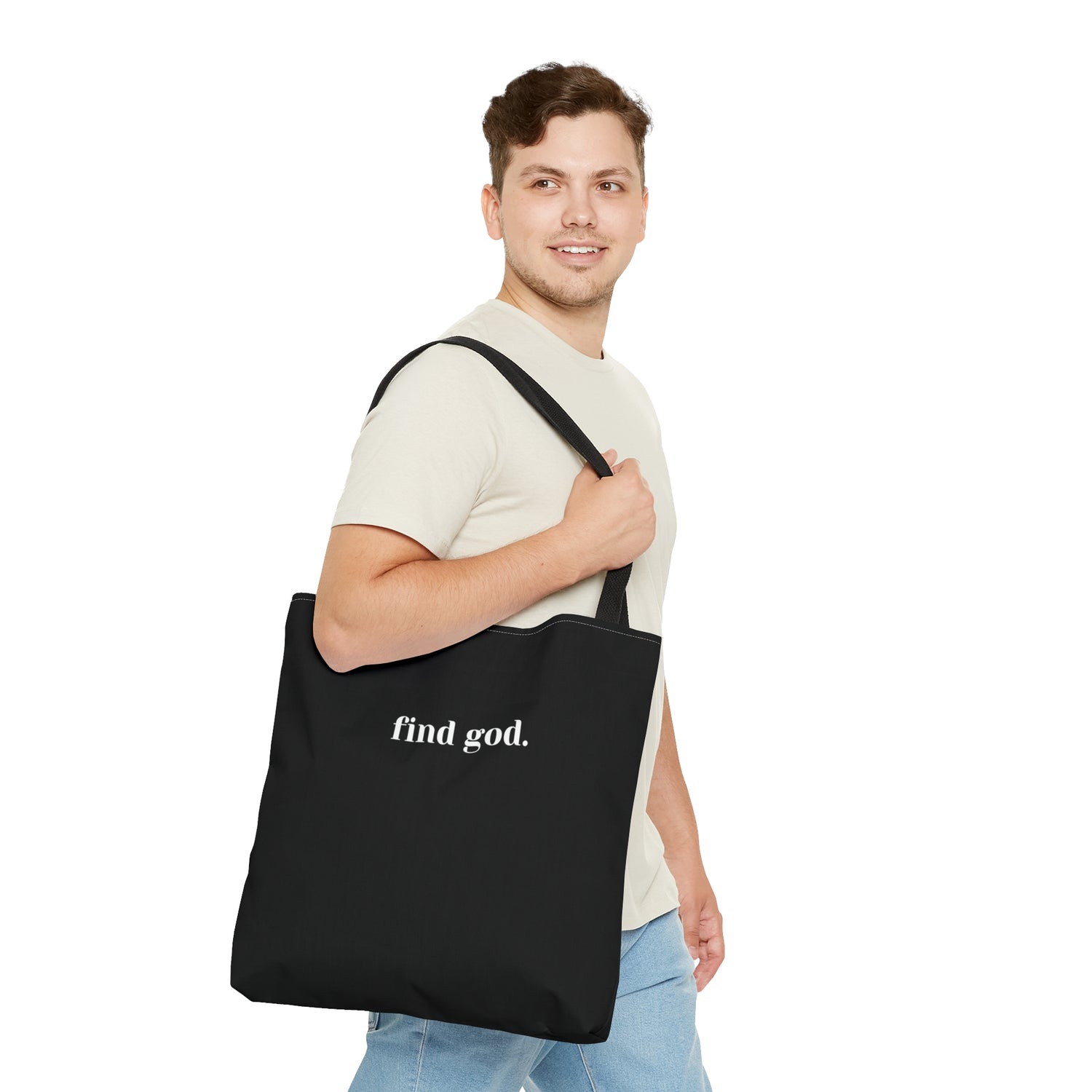 Find God. Tote Bag (AOP)