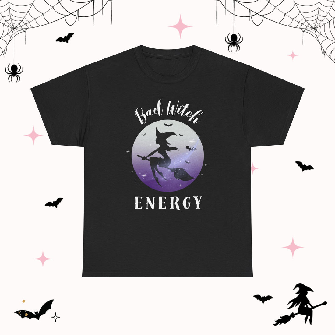 Bad Witch Energy TShirt | Trendy Womens Tee for Spooky Season Vibes