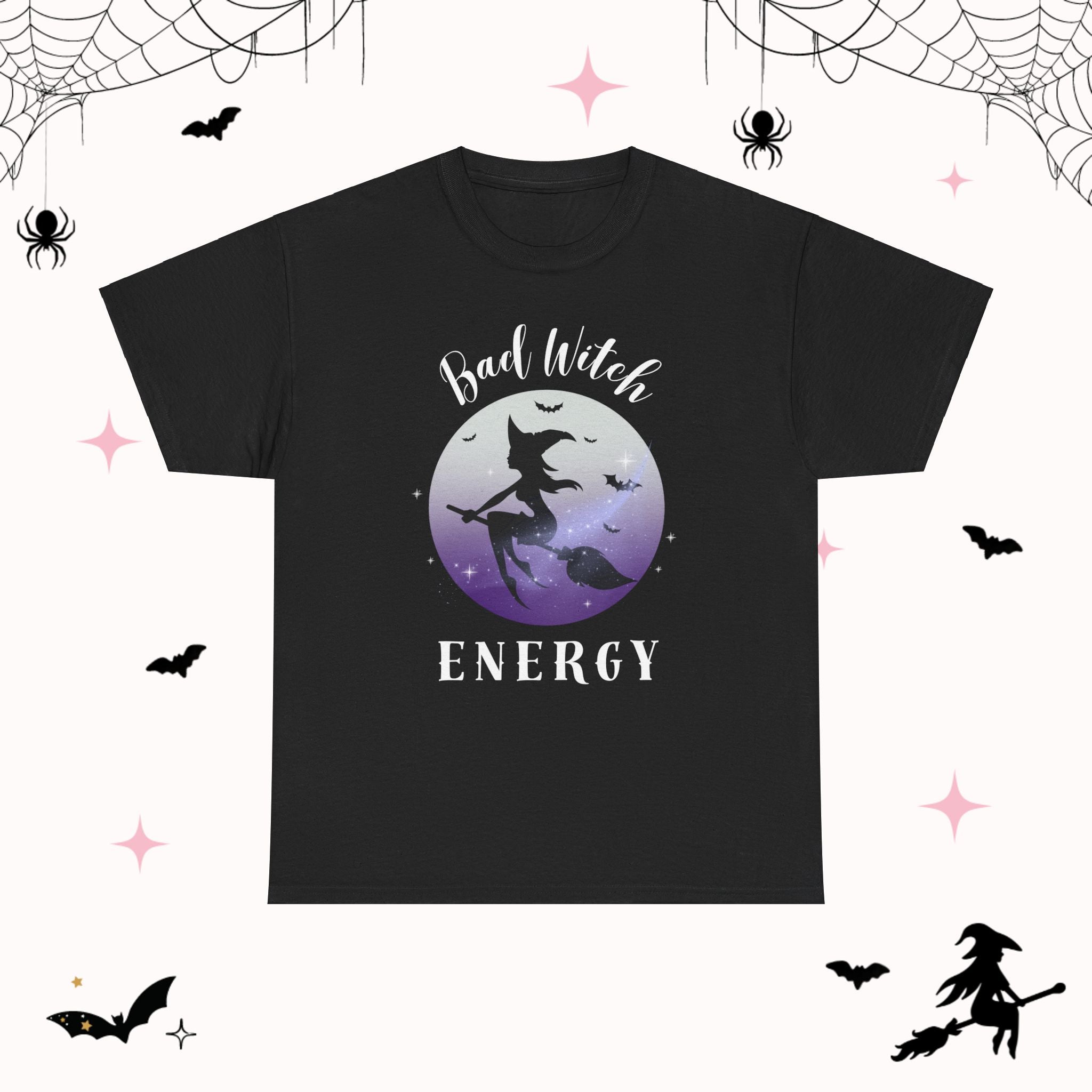 Bad Witch Energy TShirt | Trendy Womens Tee for Spooky Season Vibes