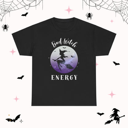 Bad Witch Energy TShirt | Trendy Womens Tee for Spooky Season Vibes