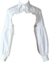 Detachable Dickey Collar Blouse – False Half Shirt, Long Sleeve Crop Top