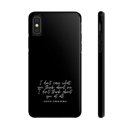 Chic Phone Cases, Fashionable Coco Chanel Quote Phone Case, Luxury Gift for Her, Designer Quote Phone Cover, Stylish Mobile Accessory