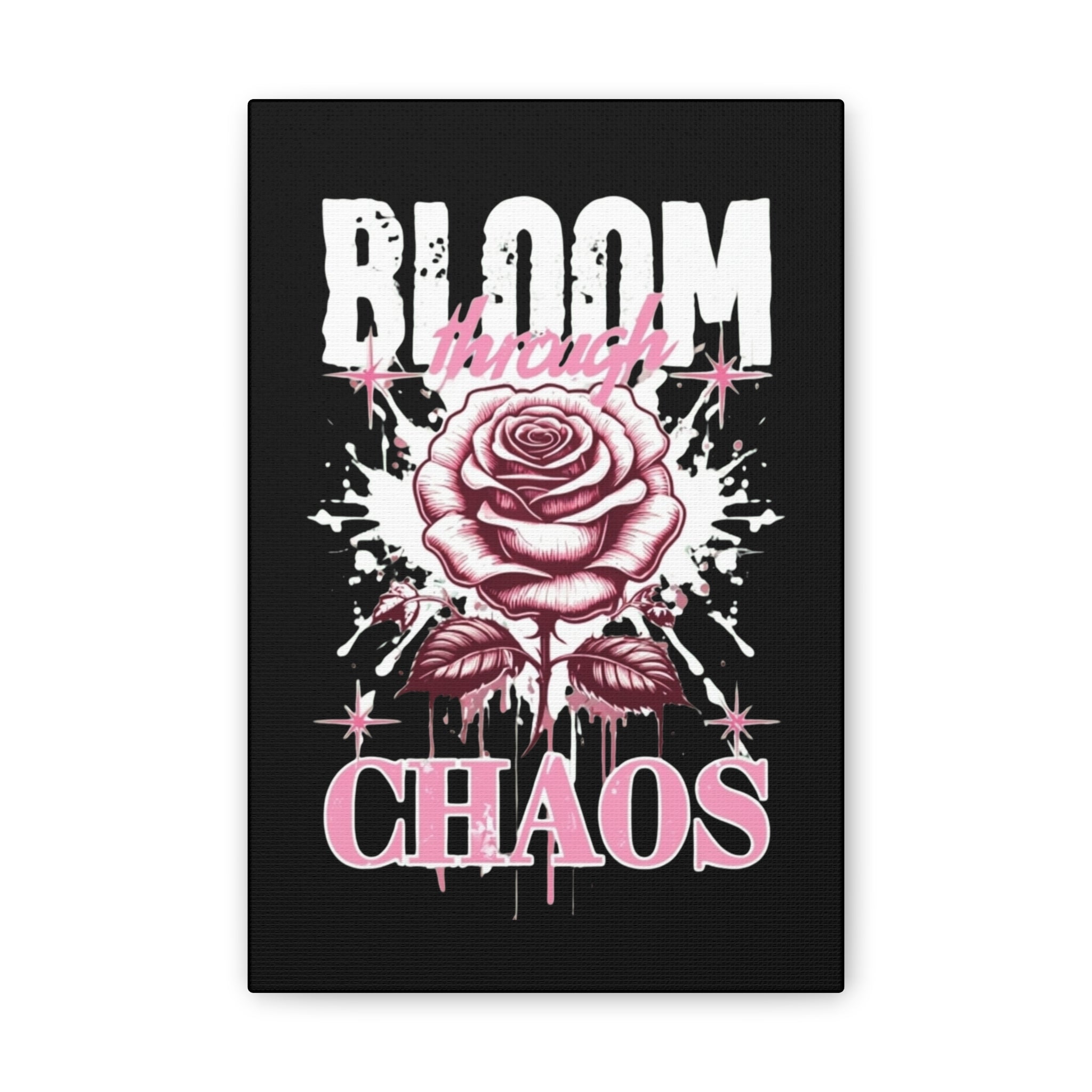 Bloom Through Chaos Canvas Wall Art