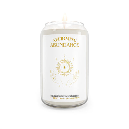 Affirming Abundance Scented Candle 13.5oz Manifestation Candle