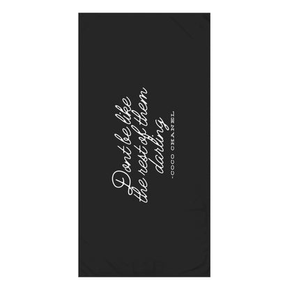 Coco Chanel Quote Mink Cotton Towel, Don&