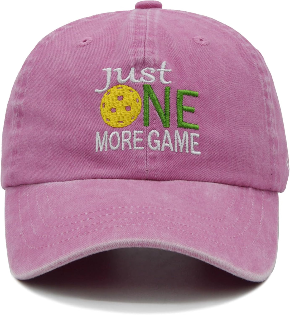 Pickleball Hat,Adjustable Embroidered Washed Baseball Cap for Men Women