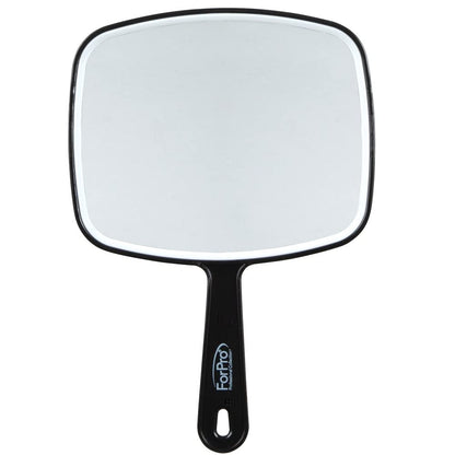 Premium Hand Mirror with Handle – Black, 6.3&quot;x9.6&quot;