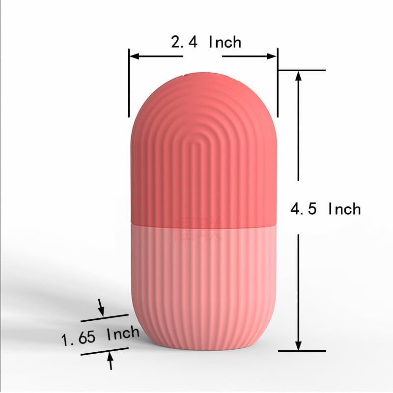 Ice Roller Massager – Face &amp; Eye De-Puffing, Pink