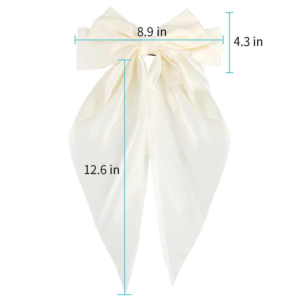 Silky Satin Hair Bows - 2 Pack