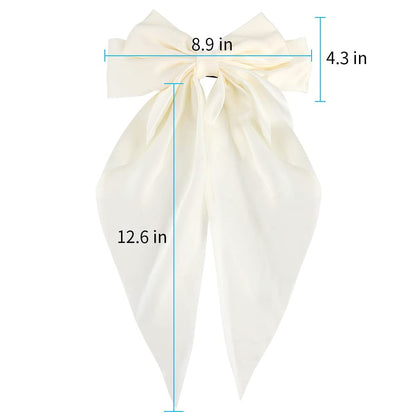 Silky Satin Hair Bows - 2 Pack