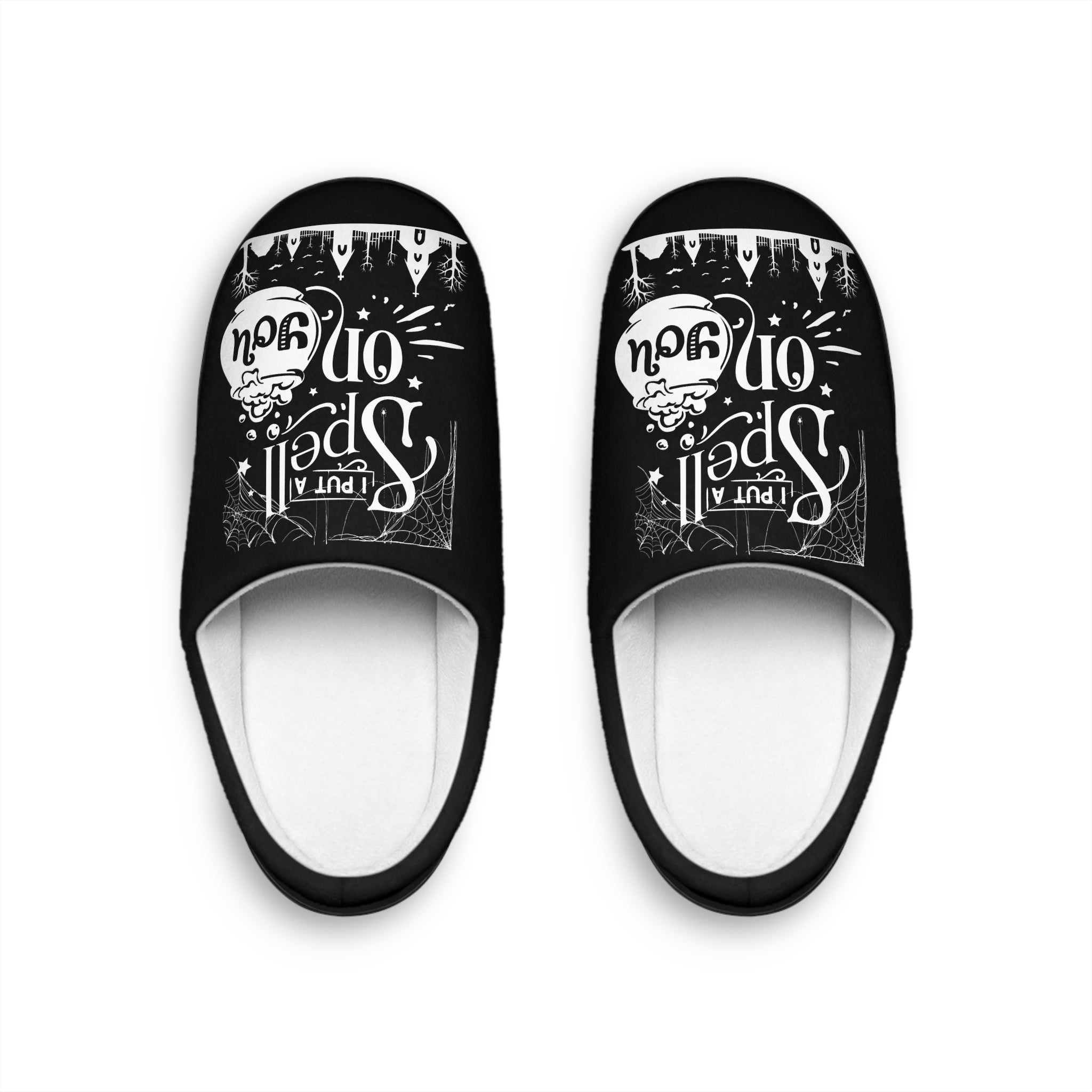 I Put a Spell on You Halloween Indoor Slippers | Cozy &amp; Spooky Halloween Footwear