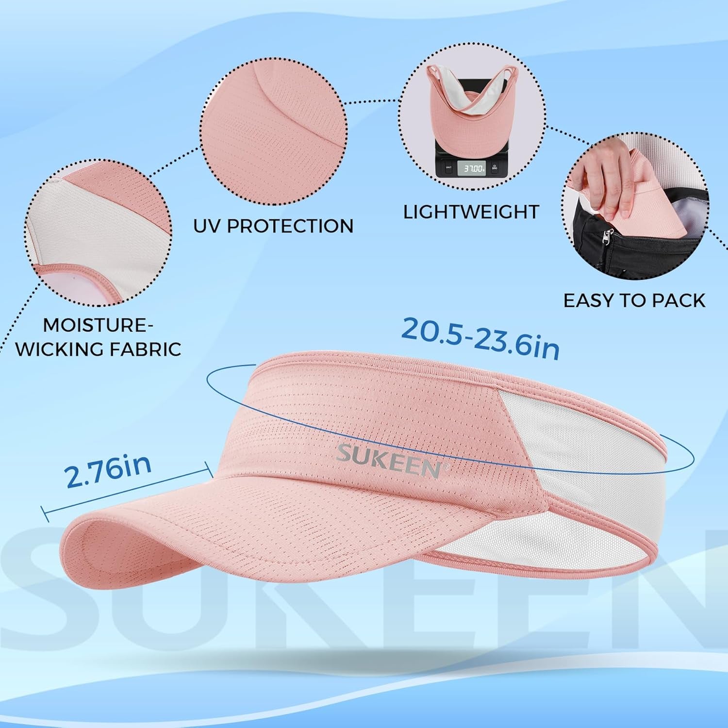 Lightweight Sports Sun Visor for Men &amp; Women
