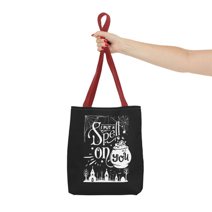 I Put a Spell on You Halloween Tote Bag - Spooky Chic Reusable Bag - Perfect Fall Accessory