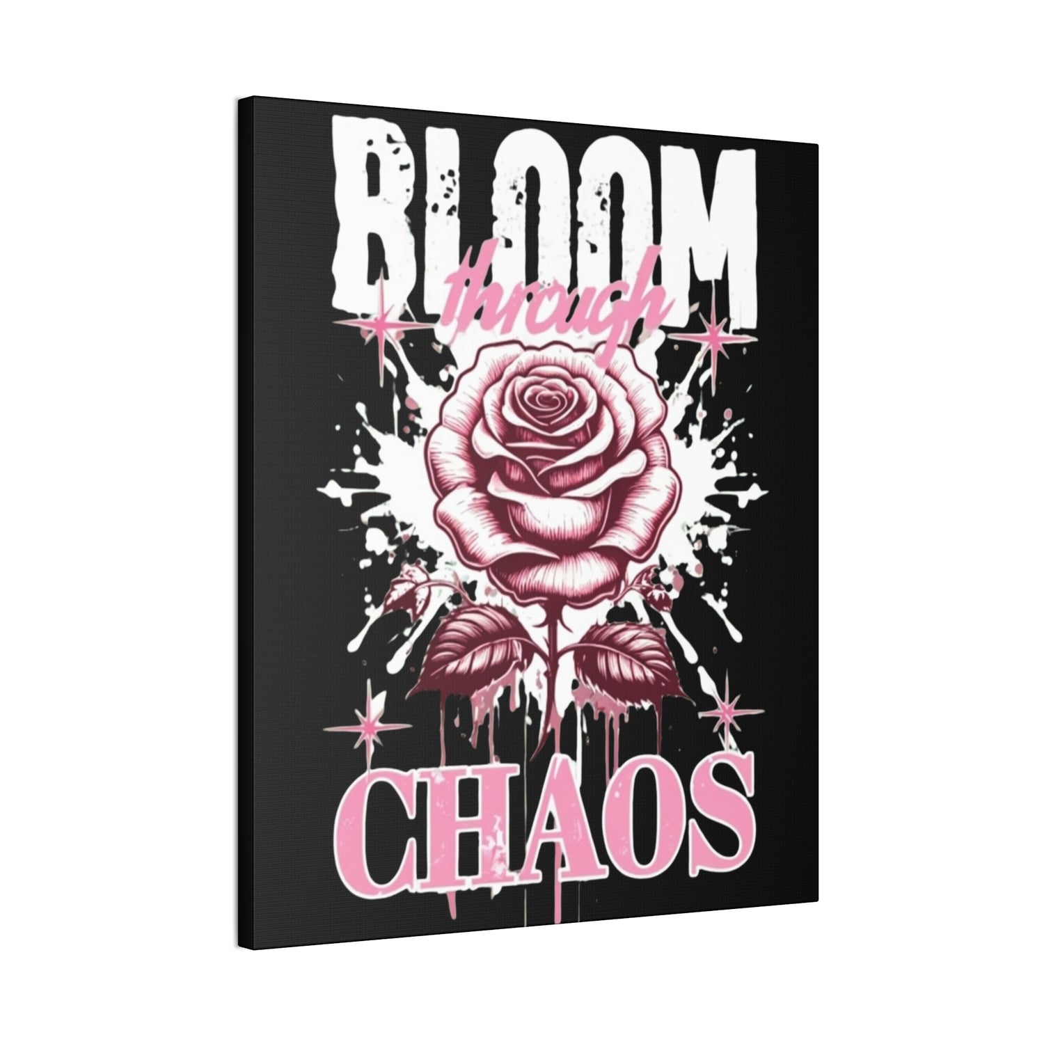 Bloom Through Chaos Canvas Wall Art