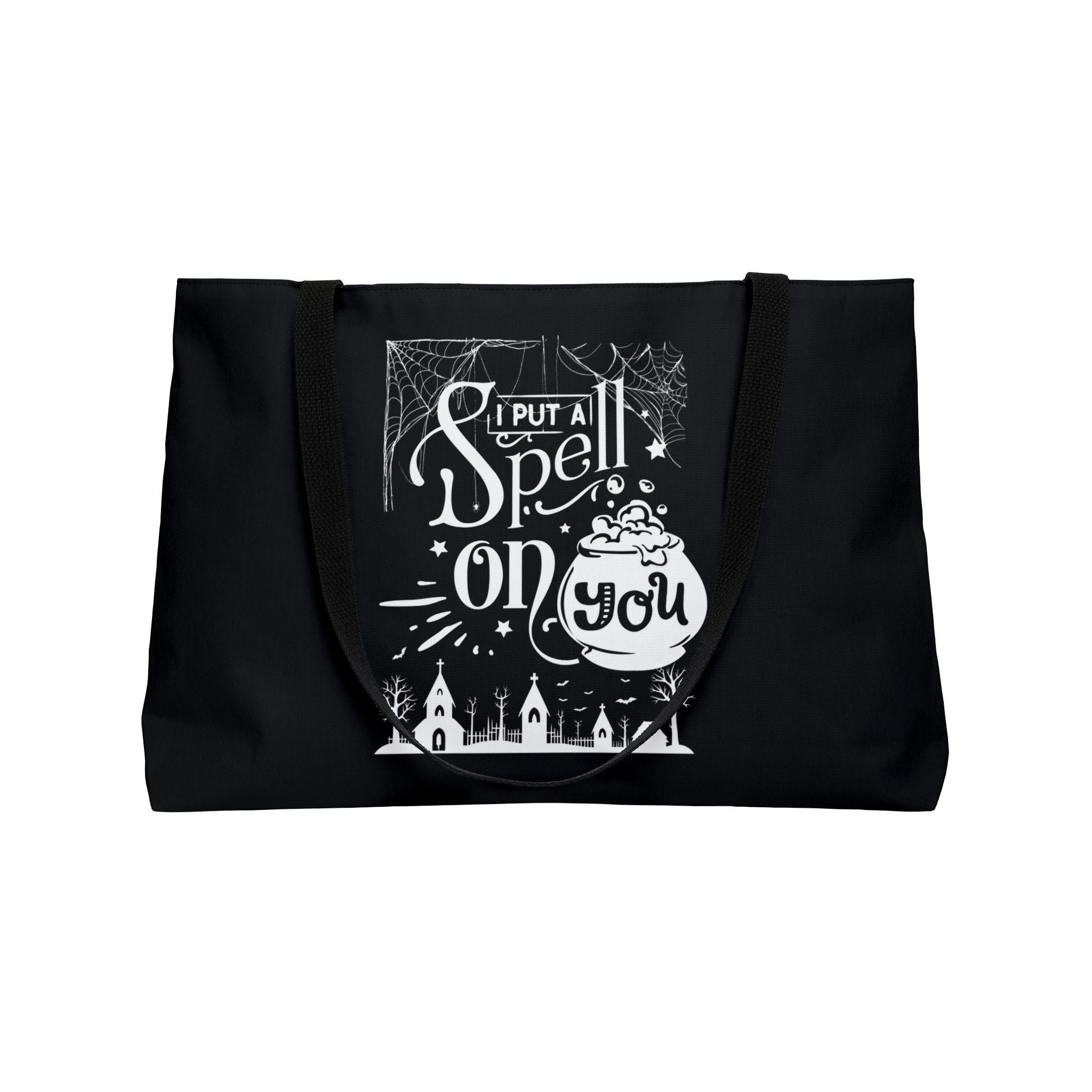 I Put a Spell on You Halloween Weekender Tote Bag - Spooky Chic Travel Bag - Perfect Fall Getaway Accessory