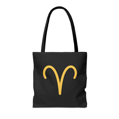 Aries Zodiac Tote Bag Bold Aries Symbol Design Durable and Eco Friendly Material Spacious and Stylish Perfect Tote for Aries Lovers