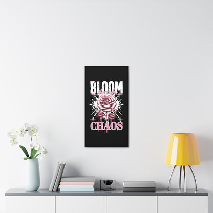 Bloom Through Chaos Canvas Wall Art