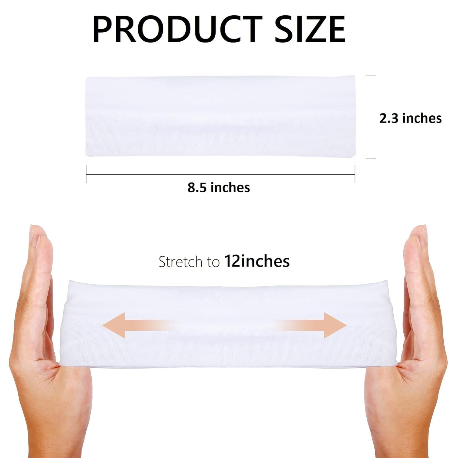 16PCS Non-Slip Elastic Cotton Headbands Set