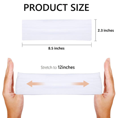 16PCS Non-Slip Elastic Cotton Headbands Set