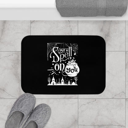 I Put a Spell on You Halloween Bath Mat - Spooky Chic Bathroom Decor - Perfect Fall Accessory