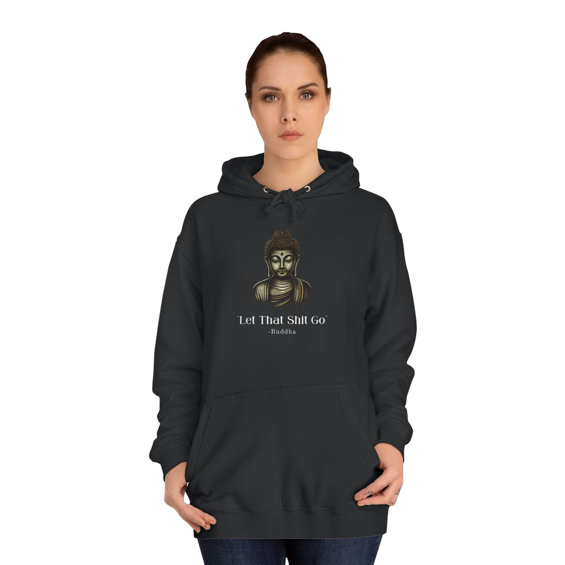 Let That Shit Go Hoodie, Meditation Hoodie Zen Lover Yoga Mom Gift For Her
