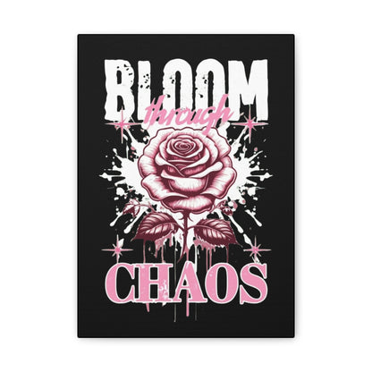 Bloom Through Chaos Canvas Wall Art